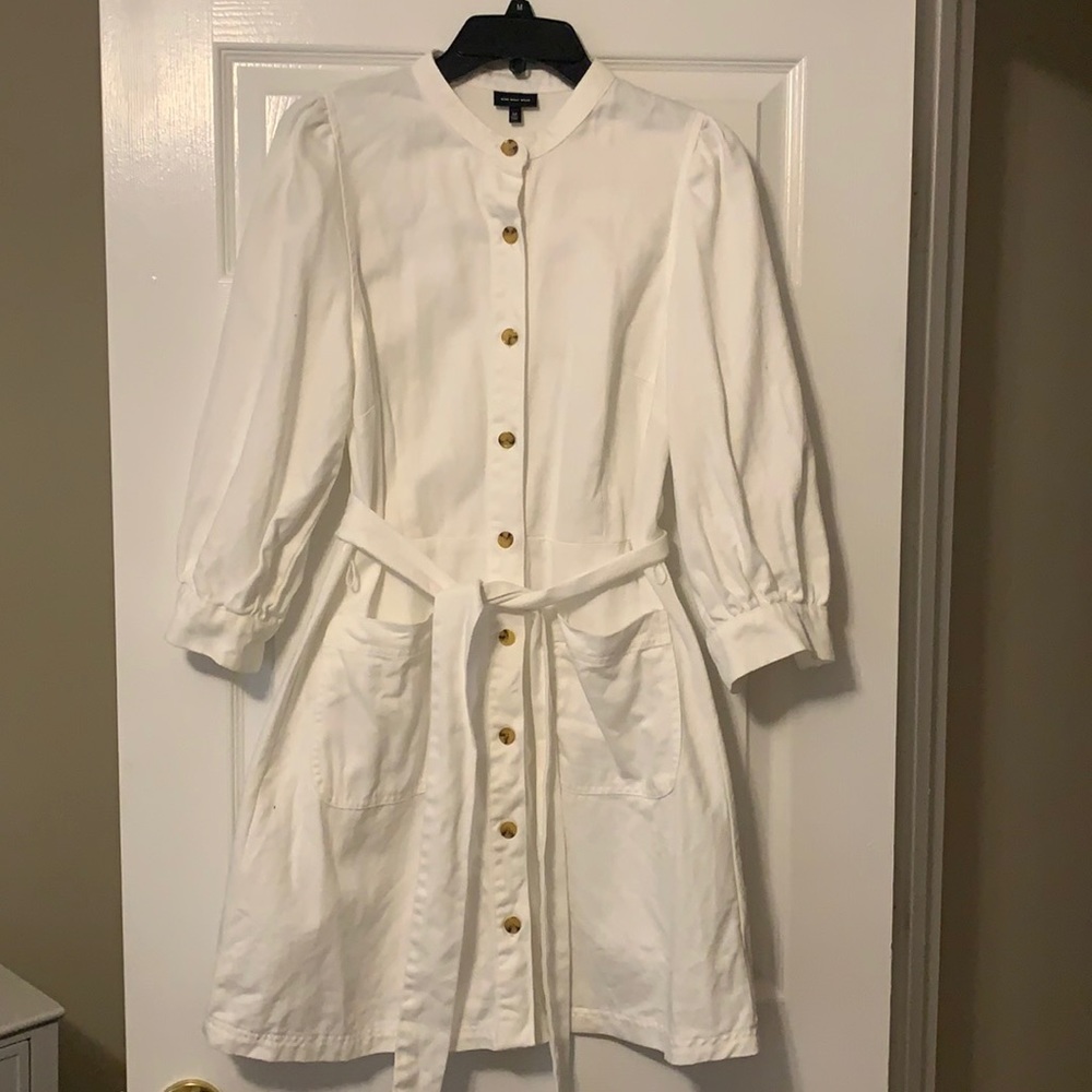 Target Who What Wear White Denim Mini Dress